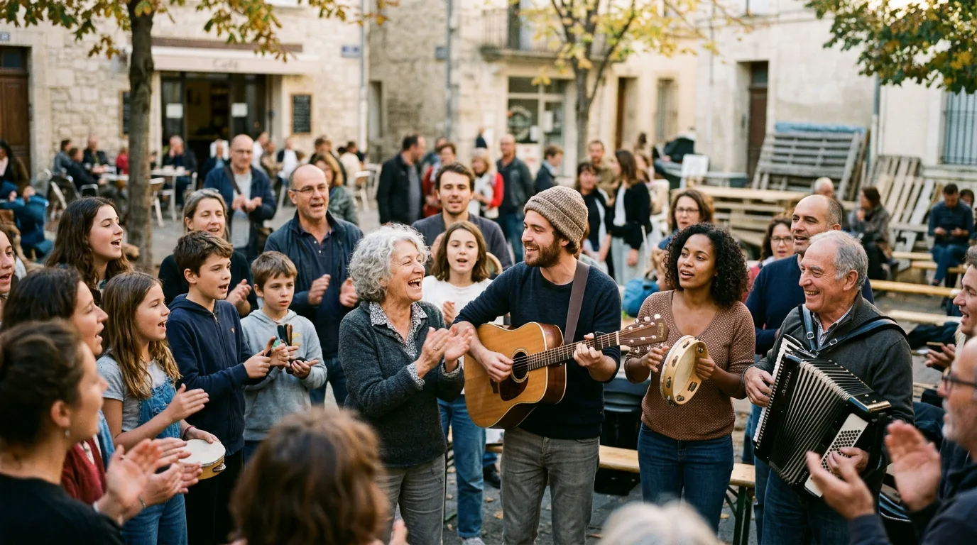 Atelier d'&eacute;veil musical citoyen avec les habitants