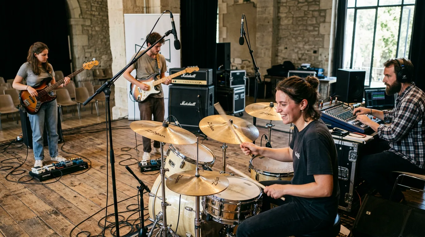 R&eacute;p&eacute;tition et balance sonore des jeunes formations musicales